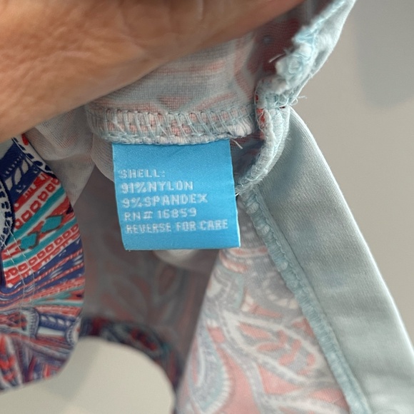 00008 J. McLaughlin Catalina Cloth Tunic Medium Paisley 3/4 Sleeve - Picture 8 of 13